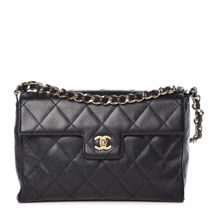 Chanel Caviar Quilted Medium Single Flap Black 1 of 12