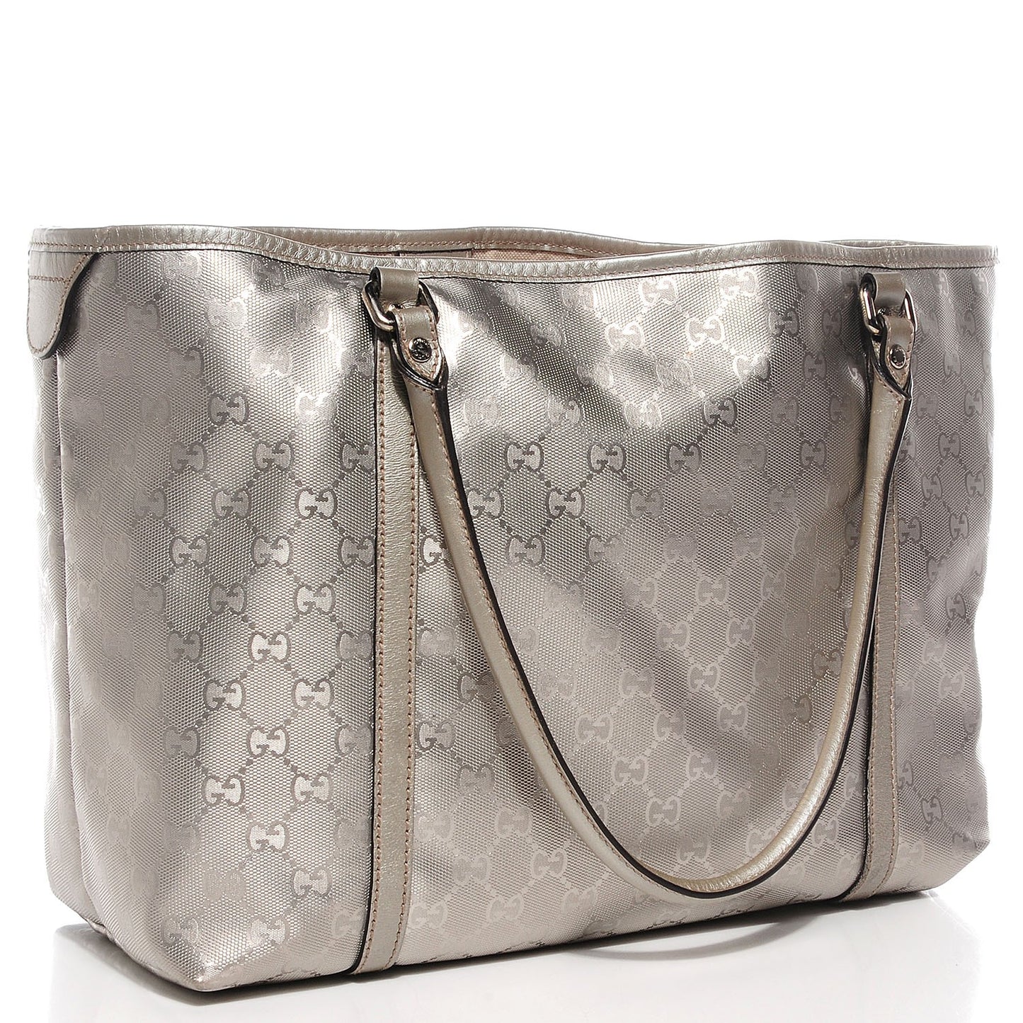 Imprime Monogram Medium Joy Tote Silver