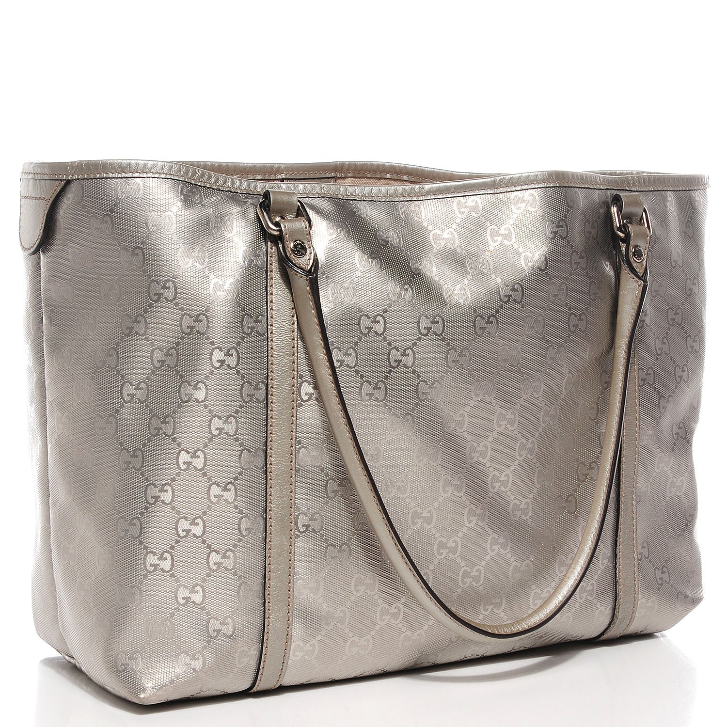 Gucci Imprime Monogram Medium Joy Tote Silver 3 of 9