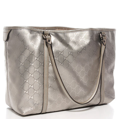 Gucci Imprime Monogram Medium Joy Tote Silver 3 of 9
