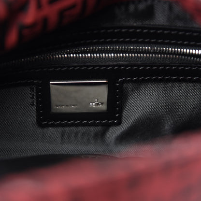 Fendi Zucchino Baguette Red Black 9 of 10