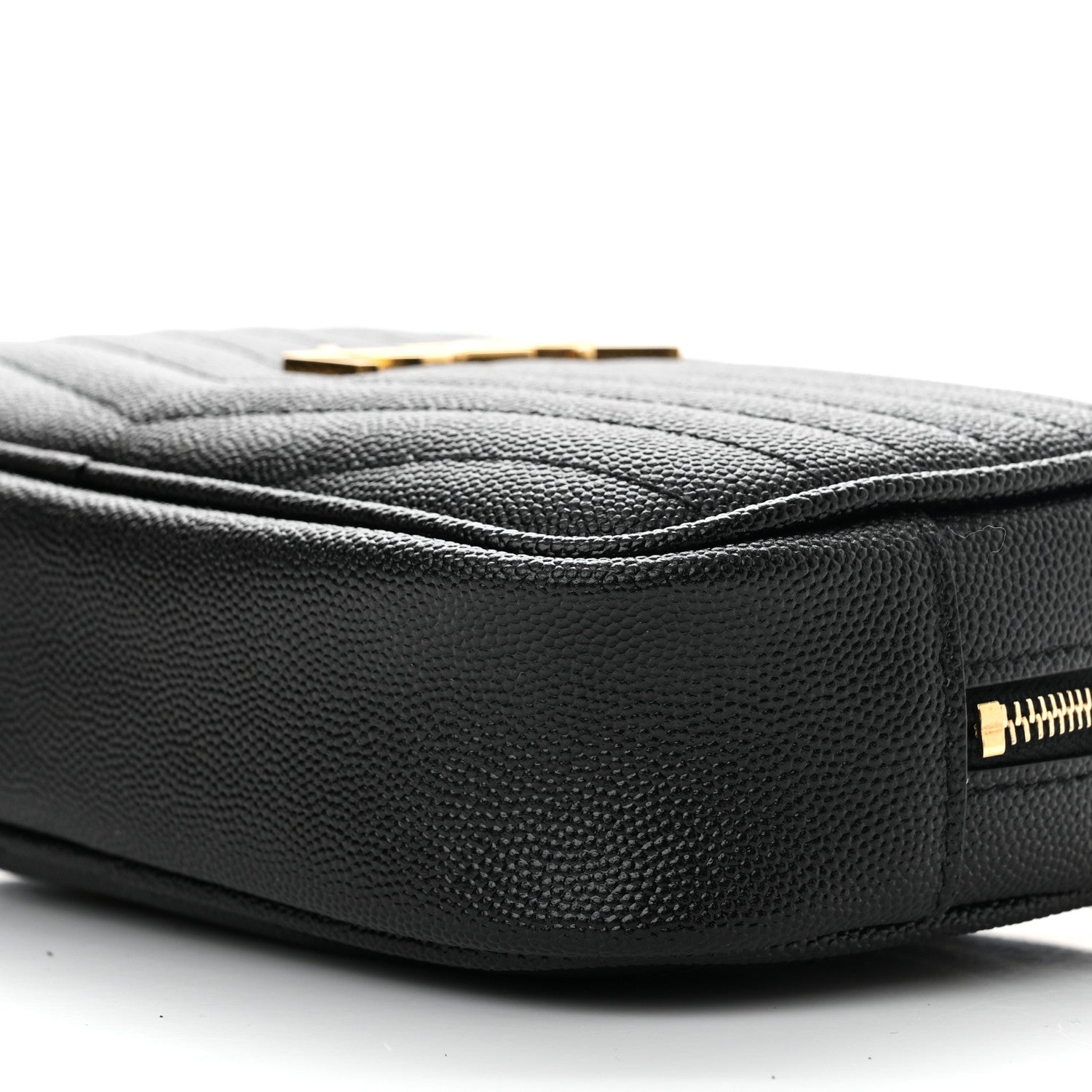 Saint Laurent Grain De Poudre Matelasse Monogram Mini Lou Camera Bag Black 10 of 10