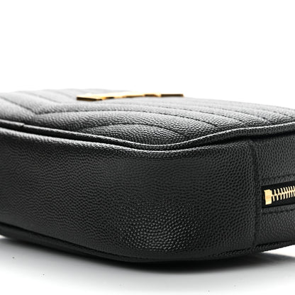 Saint Laurent Grain De Poudre Matelasse Monogram Mini Lou Camera Bag Black 10 of 10