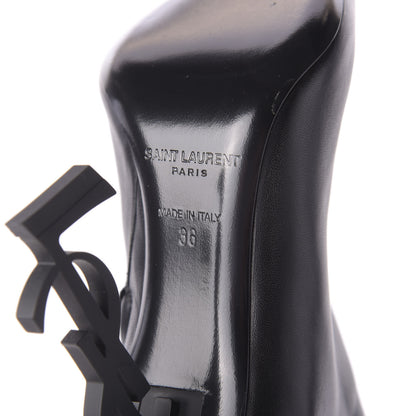 Saint Laurent Calfskin Opyum Ankle Boots 36 Black 9 of 10