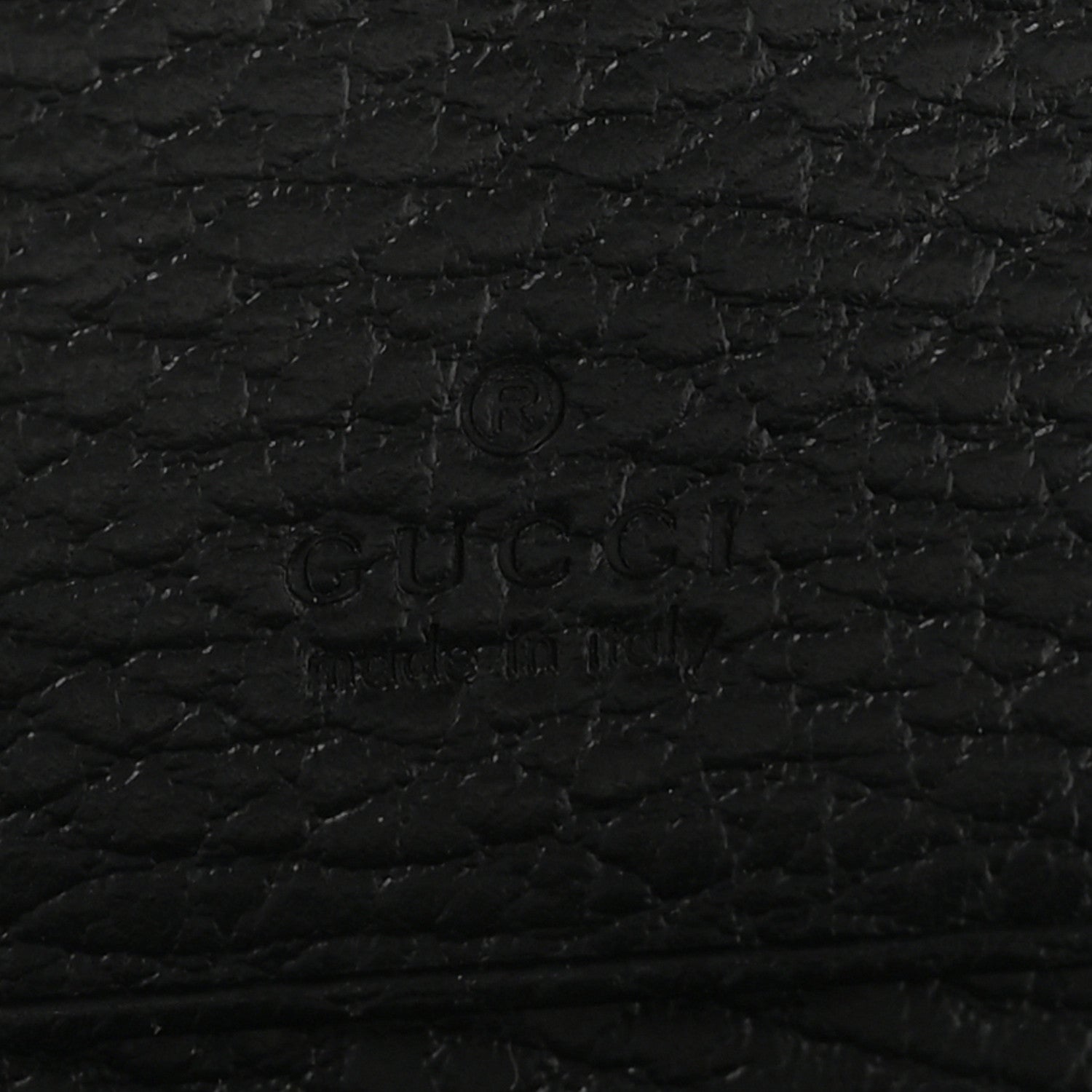Gucci Pebbled Calfskin GG Marmont Card Case Black 6 of 8