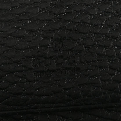 Gucci Pebbled Calfskin GG Marmont Card Case Black 6 of 8