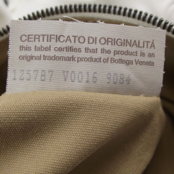 Intrecciato Nappa Campana Bianca