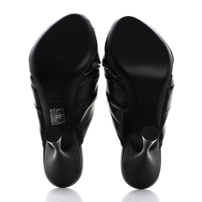 Balenciaga Smooth Nappa Drapy 80mm Sandals 38 Black 6 of 9