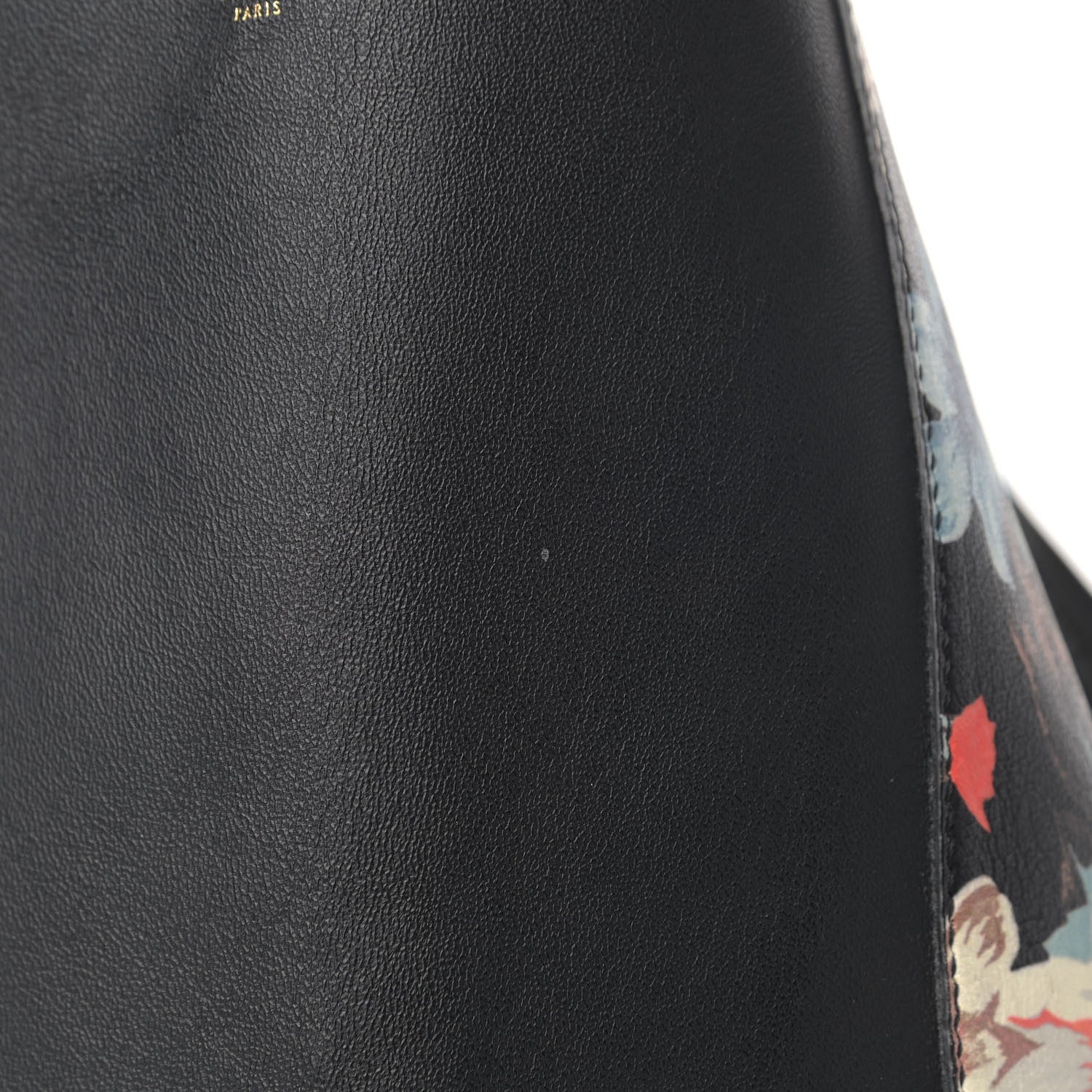 Celine Lambskin Floral Printed Vertical Cabas Potiron 9 of 9