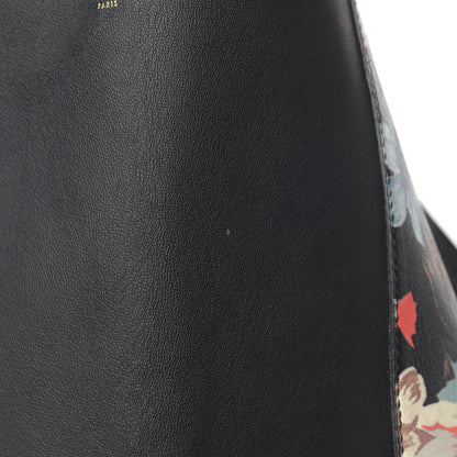Celine Lambskin Floral Printed Vertical Cabas Potiron 9 of 9