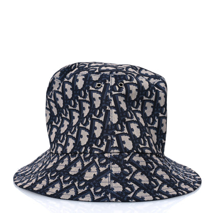 Christian Dior Oblique Reversible Teddy-D Brim Bucket Hat 59 Blue 8 of 13