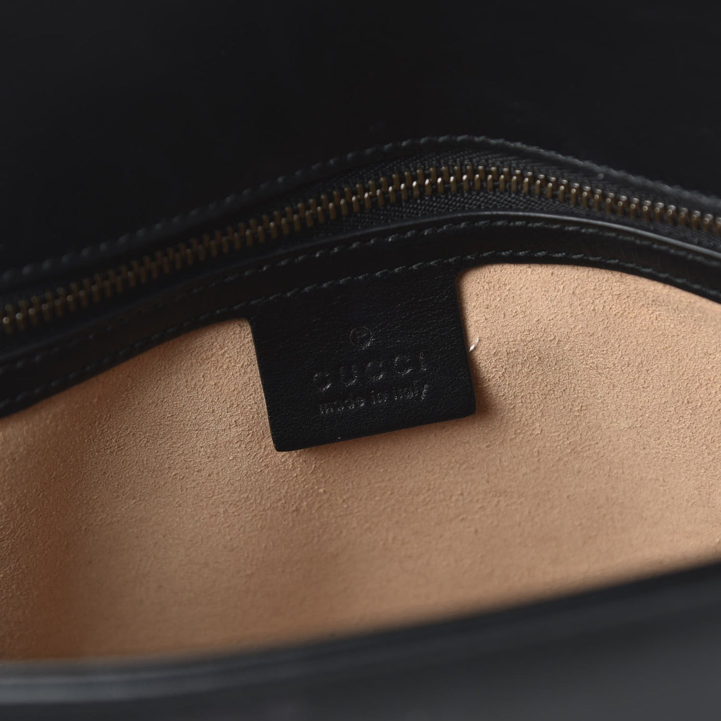 Calfskin Matelasse Small GG Marmont Shoulder Bag Black