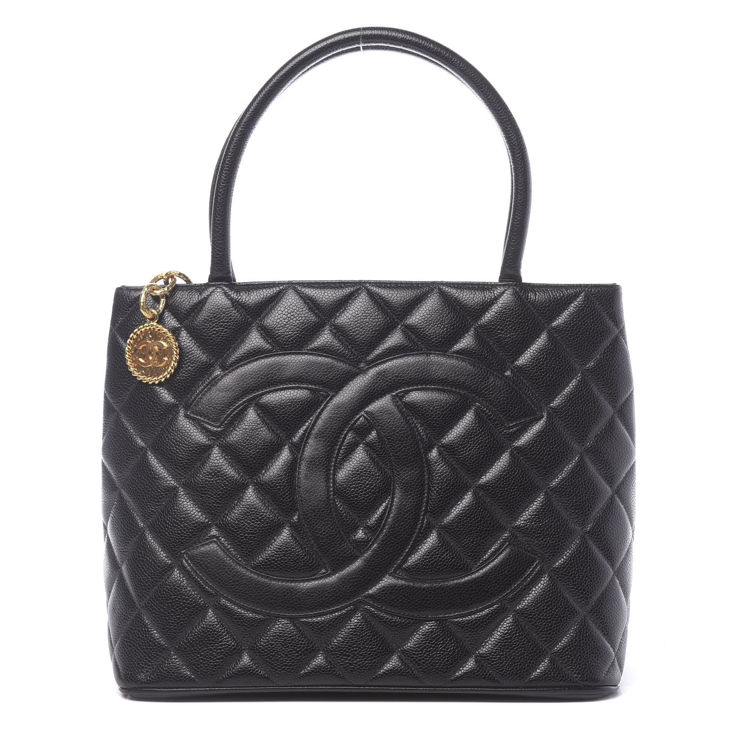 Chanel Caviar Quilted Medallion Tote Black 1 of 13