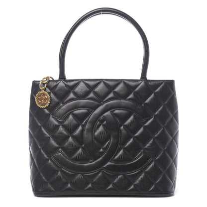 Chanel Caviar Quilted Medallion Tote Black 1 of 13