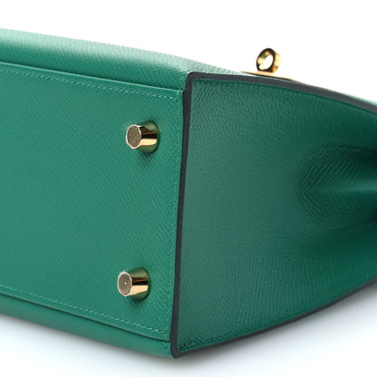 Hermes Epsom Kelly Sellier 25 Vert Vertigo 9 of 11