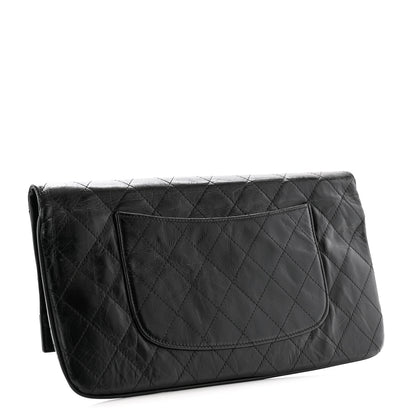 Chanel Shiny Crumpled Calfskin Large 31 Pouch Black 3 of 7