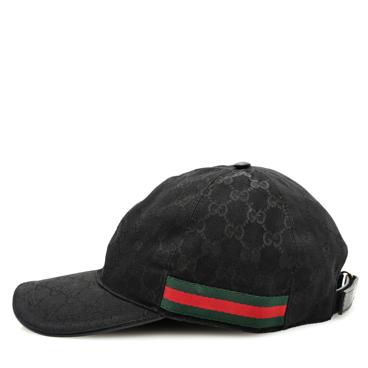Gucci Monogram Web Baseball Hat XXL Black 4 of 9