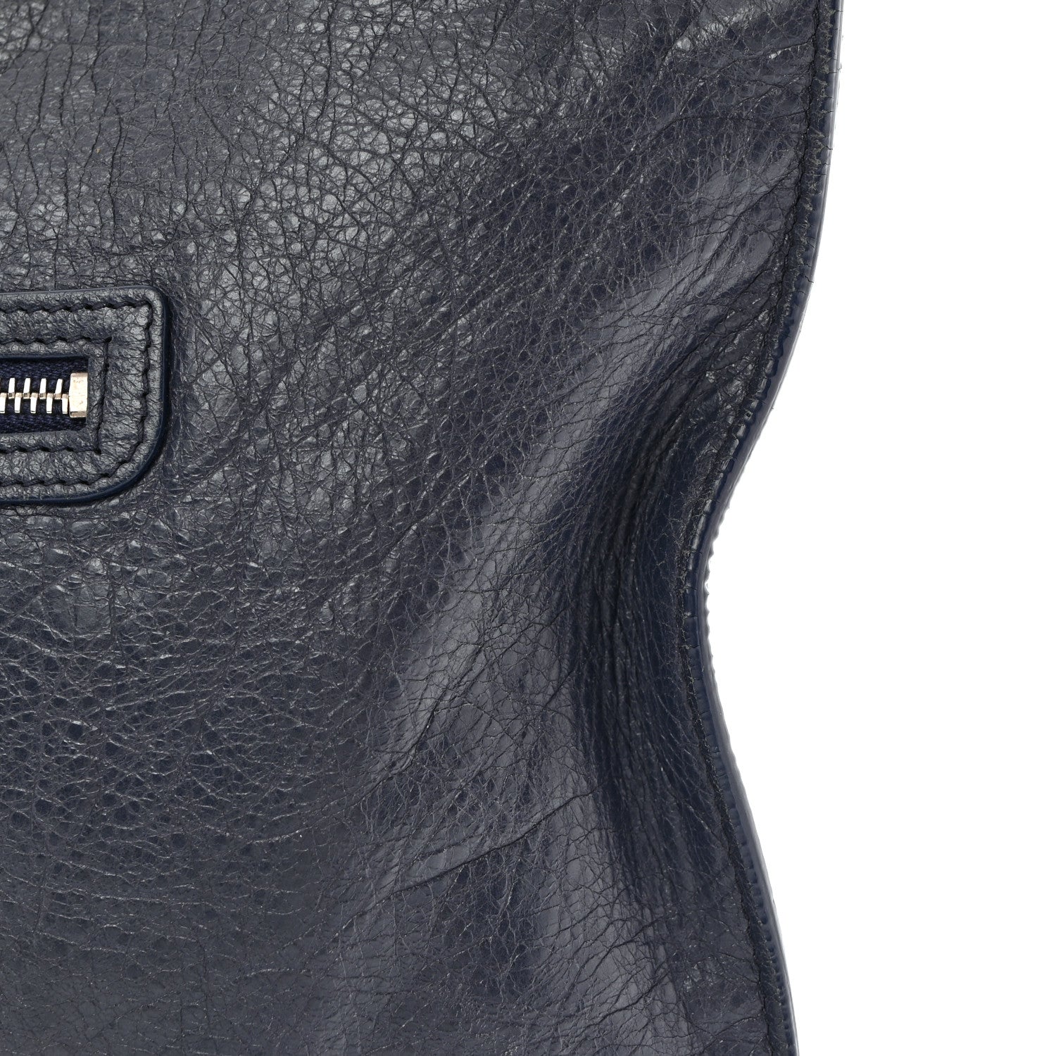 Balenciaga Agneau Classic Hardware Small Pouch Navy 10 of 10