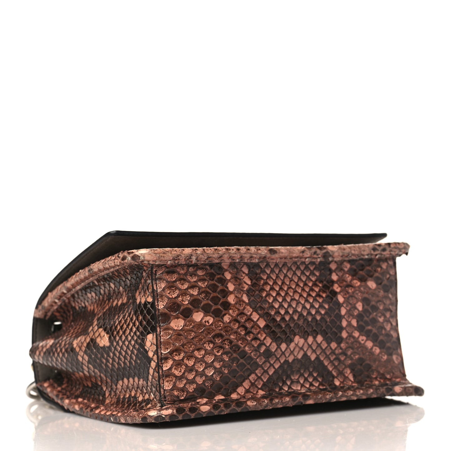 Snakeskin F is Fendi Small Kan I Shoulder Bag Macaron