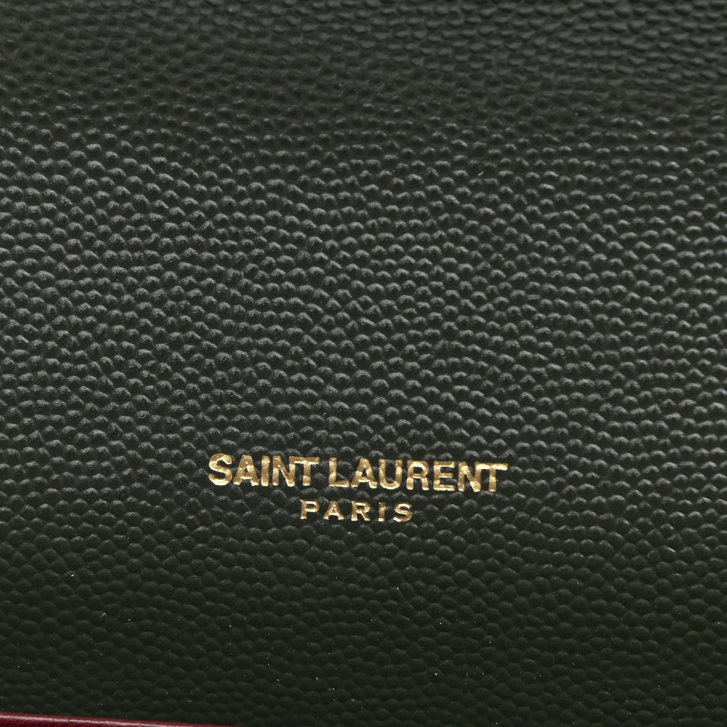 Saint Laurent Smooth Calfskin Monogram Cassandra Clasp Bag Dark Green 6 of 11