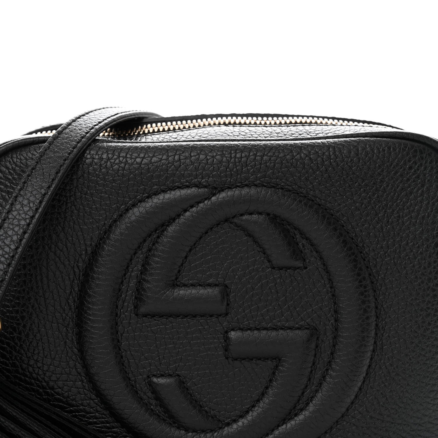 Gucci Pebbled Calfskin Small Soho Disco Bag Black 9 of 12