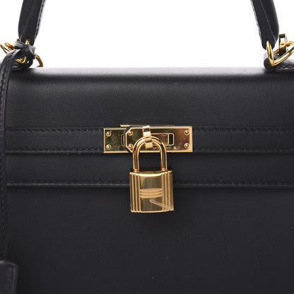 Hermes Sombrero Kelly Sellier 25 Black 35 of 36