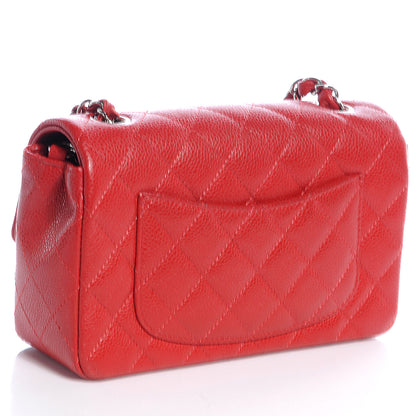 Chanel Caviar Quilted Mini Flap Red 3 of 9