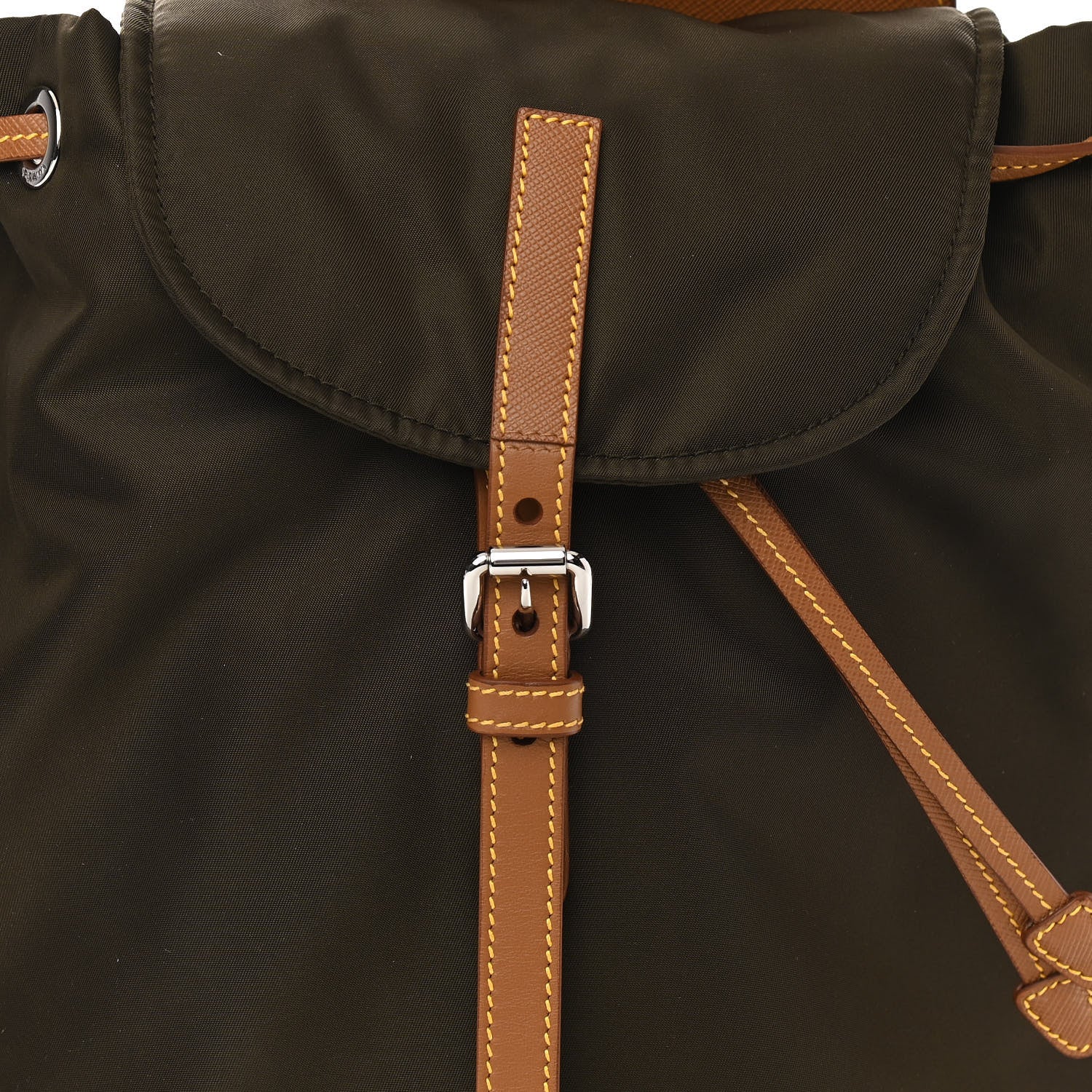 Prada Nylon Vela Saffiano Backpack Mimetico Caramel 7 of 9
