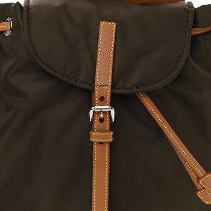 Prada Nylon Vela Saffiano Backpack Mimetico Caramel 7 of 9