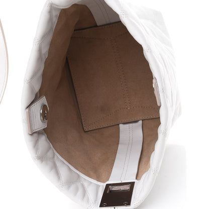 Givenchy Lambskin Quilted Mini GV Bucket Bag White 4 of 5