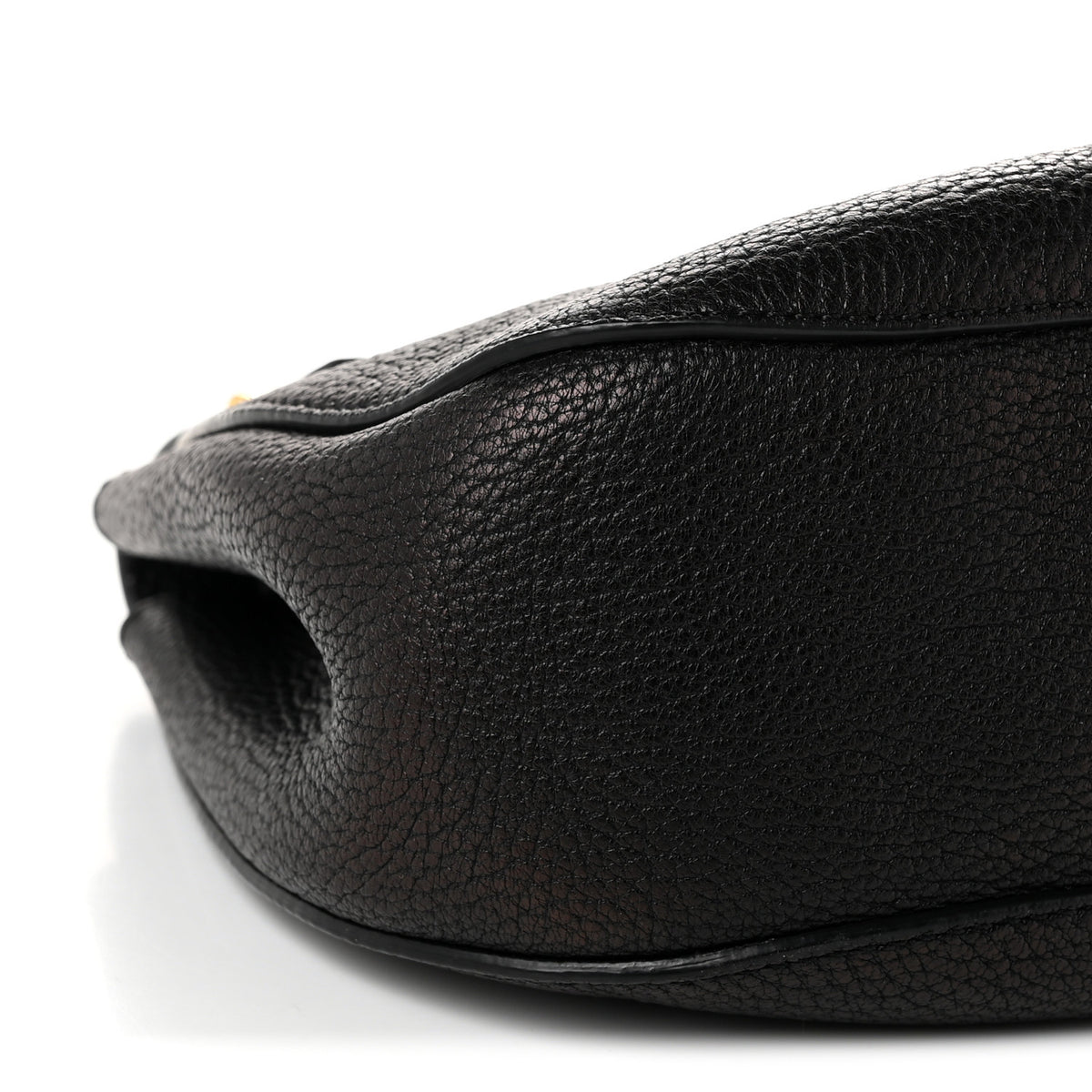 Grained Lambskin Drew Shoulder Bag Black