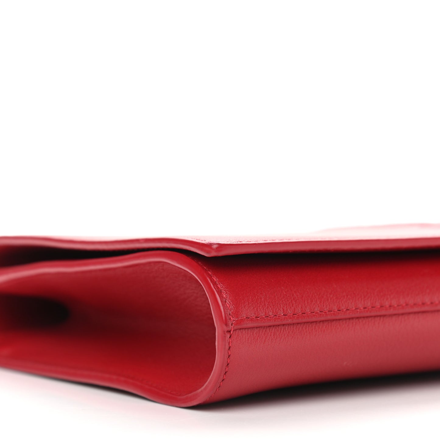 Calfskin Monogram Large Belle De Jour Clutch Red