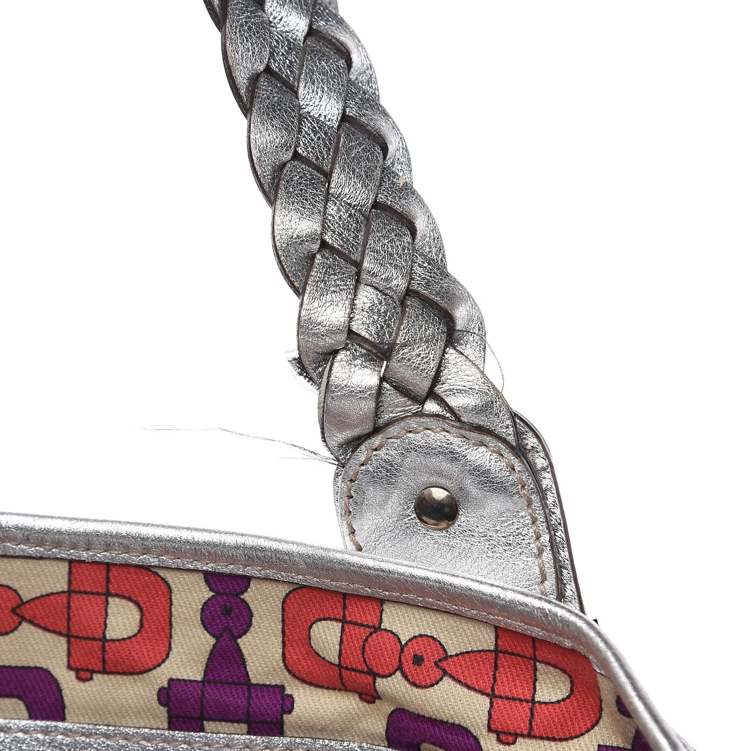 Gucci Metallic Guccissima Small Pelham Shoulder Bag Silver 13 of 14