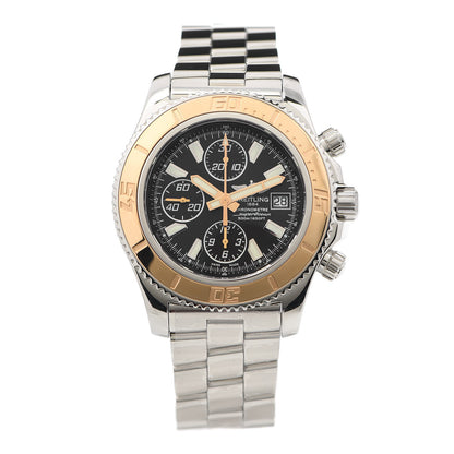 Breitling Stainless Steel 18K Rose Gold 44mm Superocean Chronograph II Automatic Watch Black C1334112/BA84 1 of 6