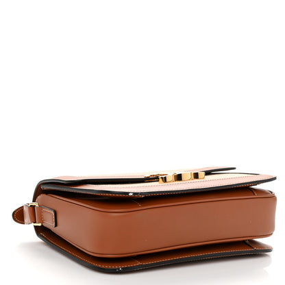 Celine Textile Calfskin Classique Triomphe Bag Natural Tan 4 of 10