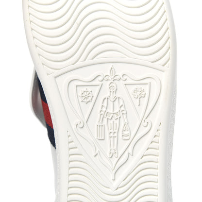 Gucci Calfskin Crystal Web LOVED Embroidered Womens Ace Sneakers 35.5 White 6 of 10