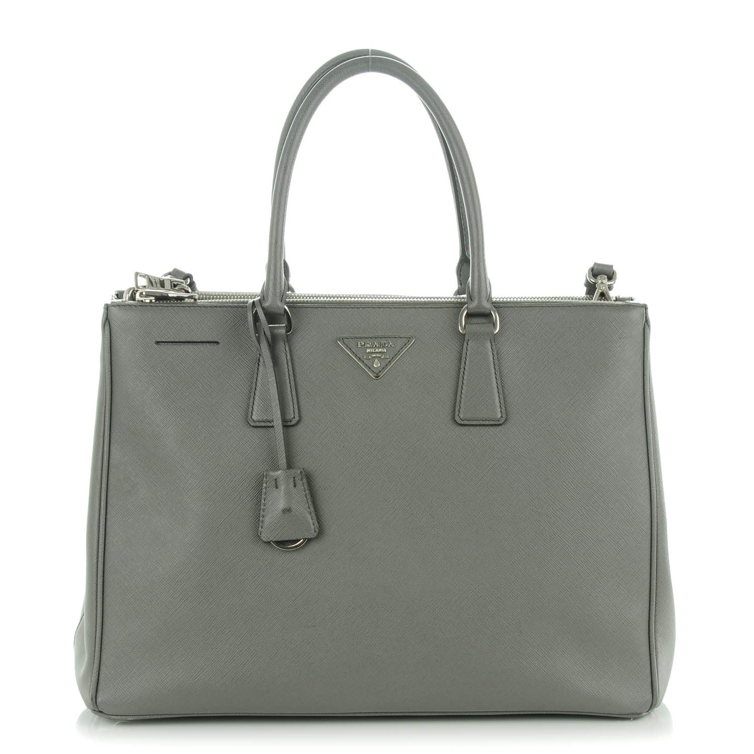 Prada Saffiano Large Galleria Double Zip Tote Marmo 1 of 8