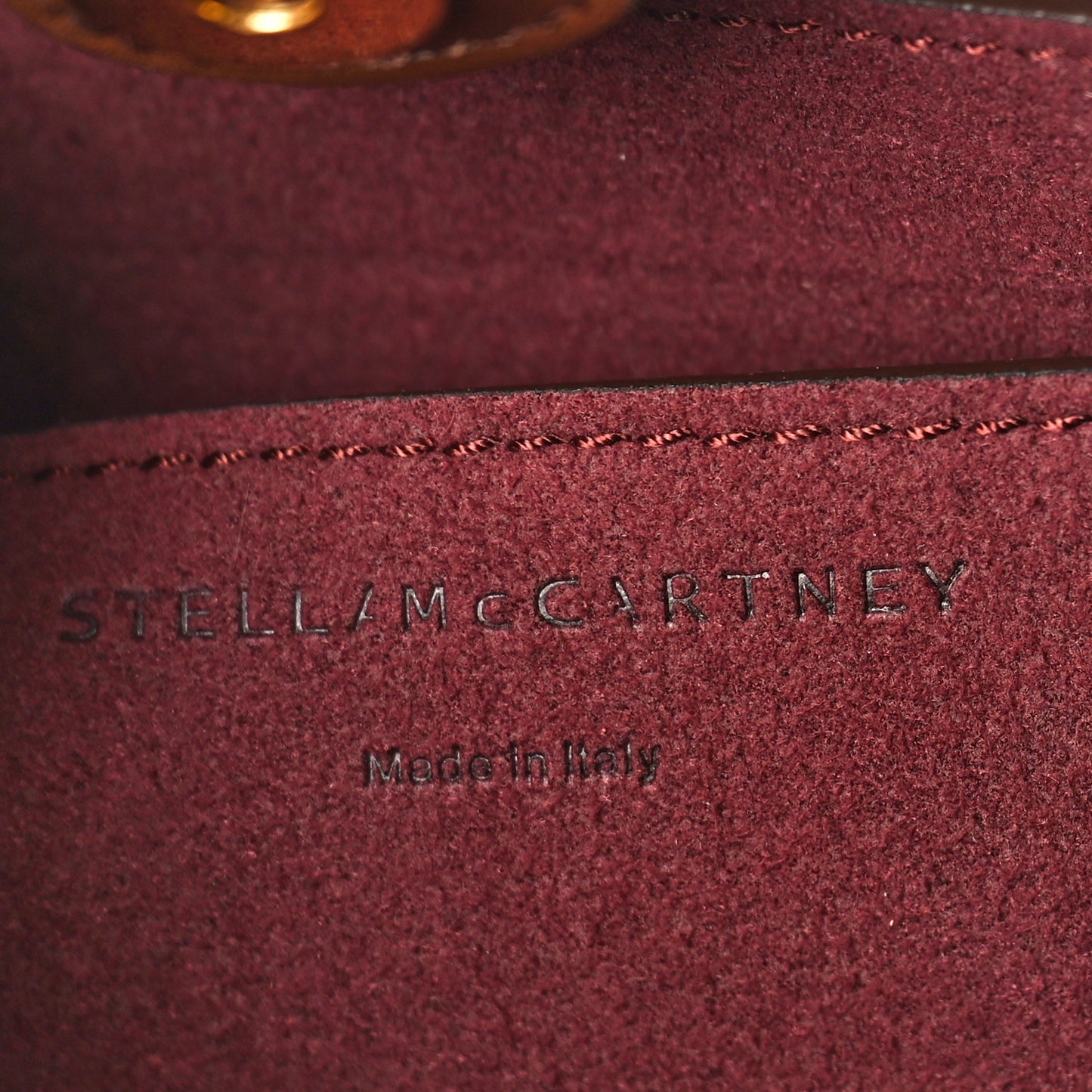 Eco Alter Nappa Perforated Logo Mini Crossbody Cinnamon