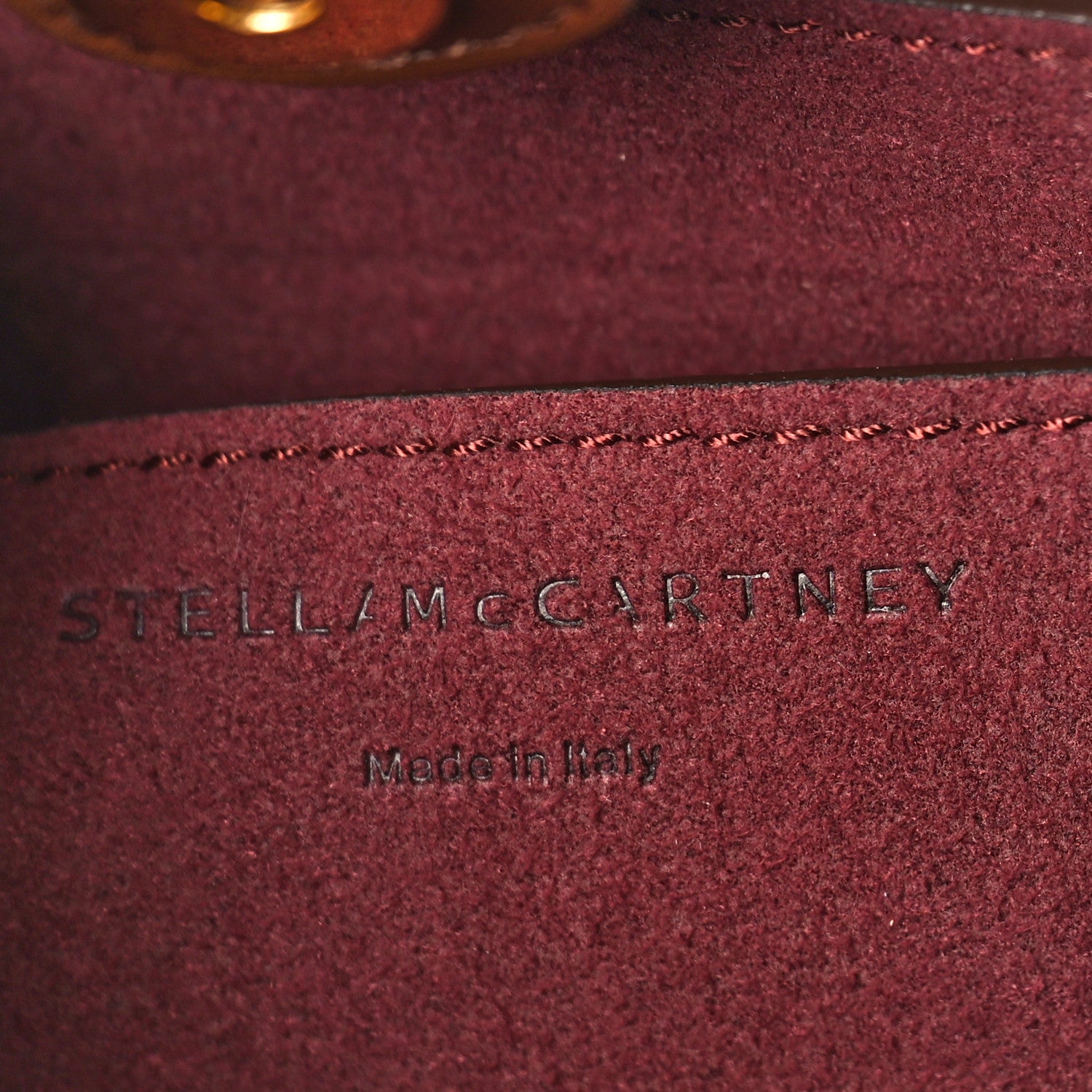 Stella McCartney Eco Alter Nappa Perforated Logo Mini Crossbody Cinnamon 6 of 8