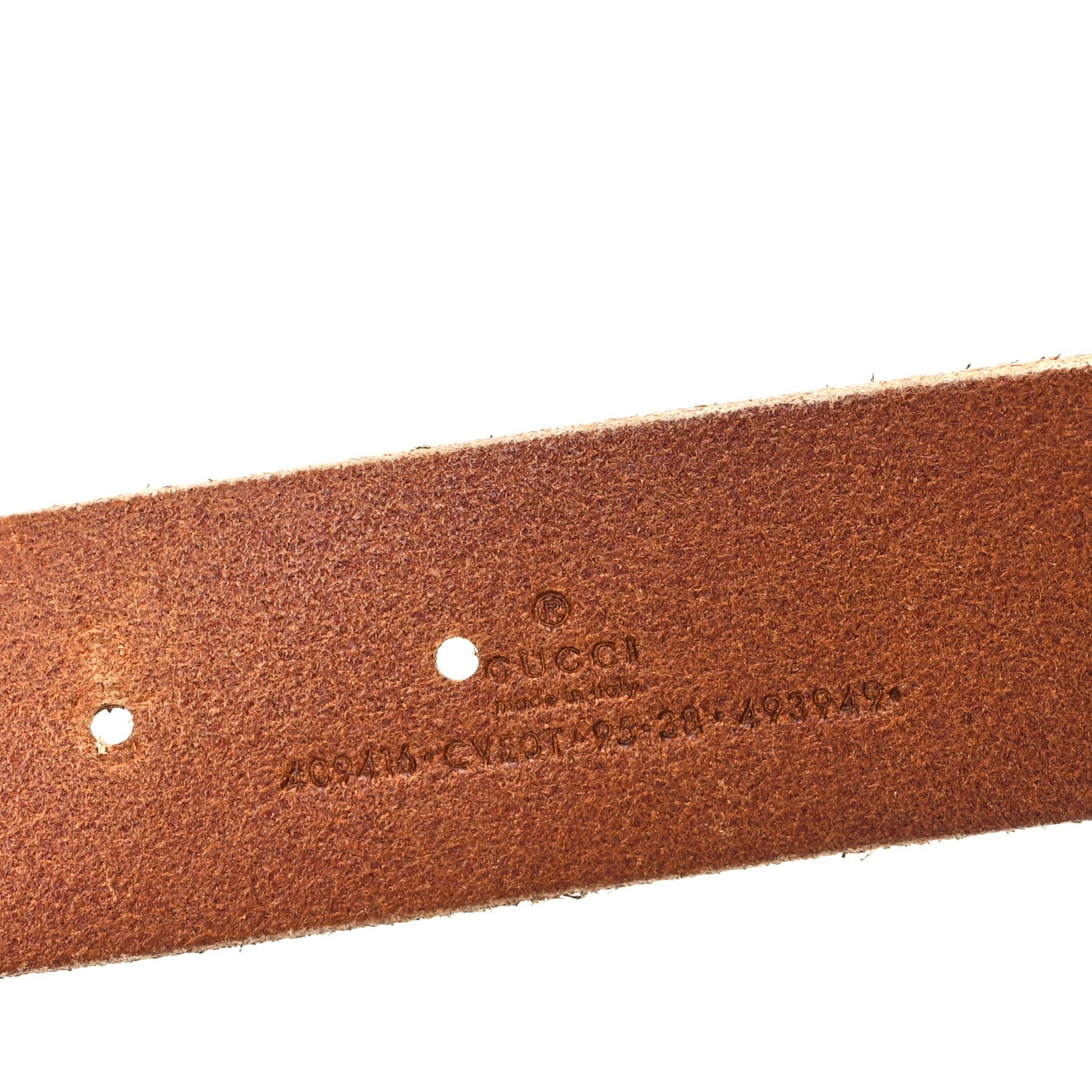 Gucci Faded Calfskin Double G 40mm Belt 95 38 Cuir 3 of 4