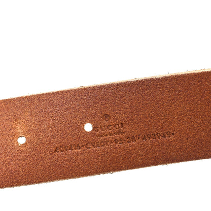 Gucci Faded Calfskin Double G 40mm Belt 95 38 Cuir 3 of 4
