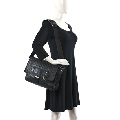 Gucci Rubber Guccissima Medium Messenger Bag Black 2 of 9