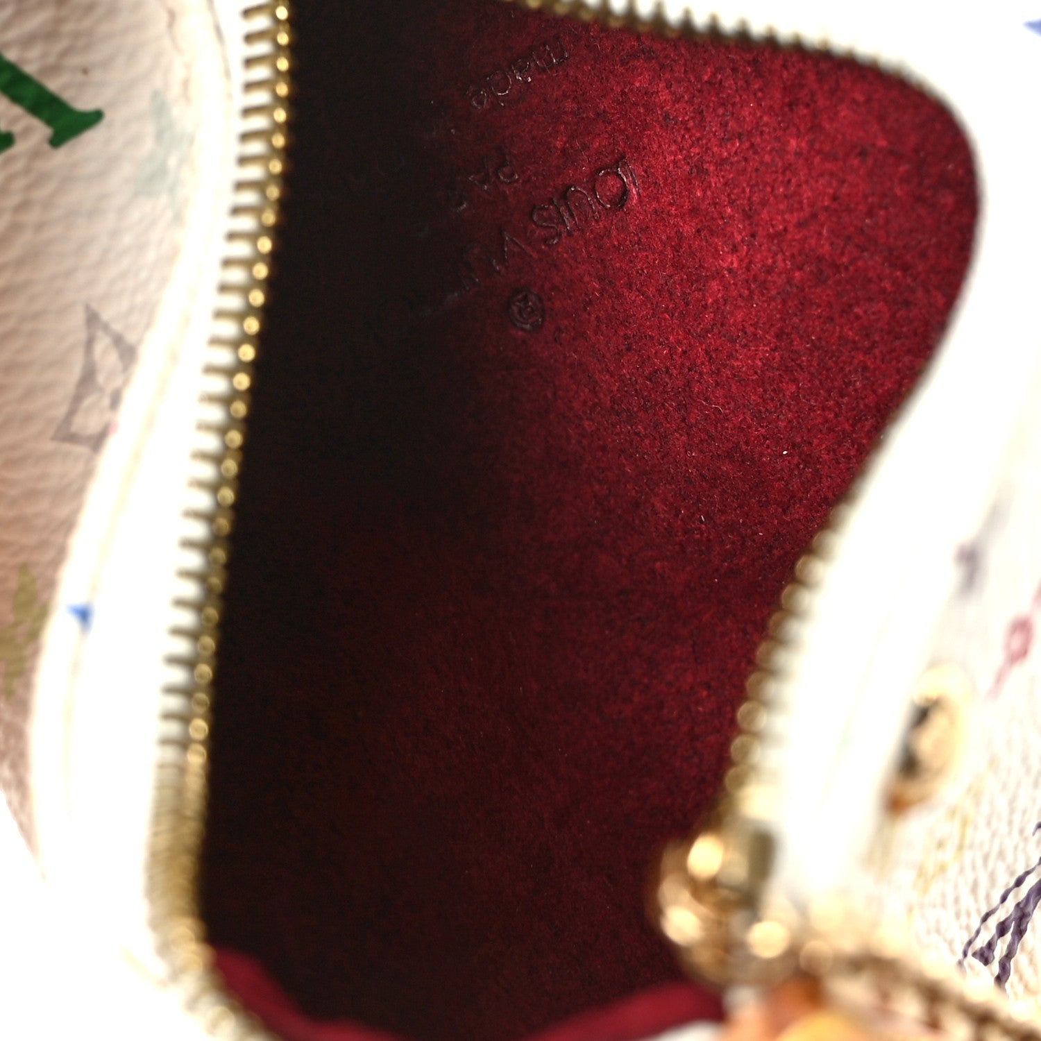 Louis Vuitton Monogram Multicolor Berlingot Coin Purse White 5 of 6