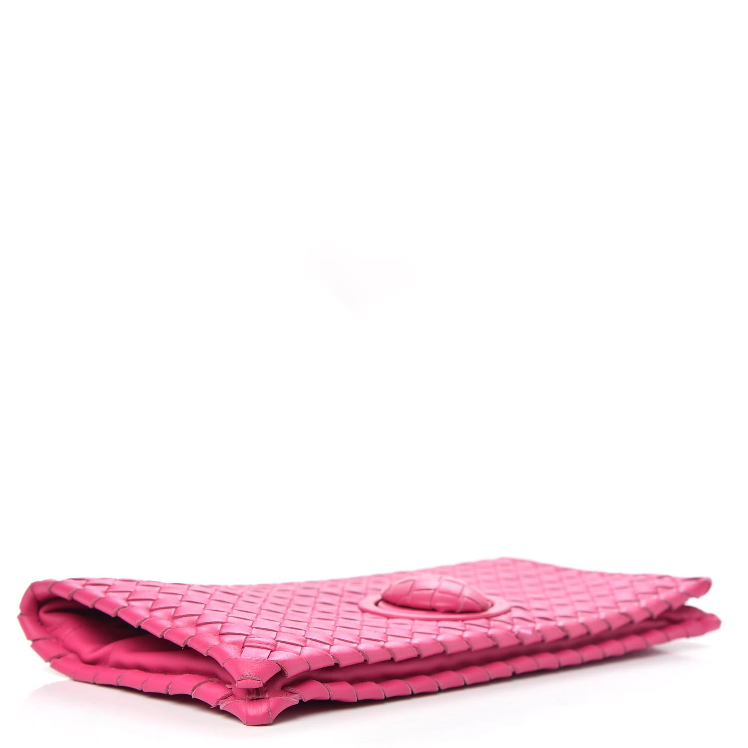 Bottega Veneta Nappa Intrecciato Turnlock Clutch Deco Rosa Shock 4 of 10
