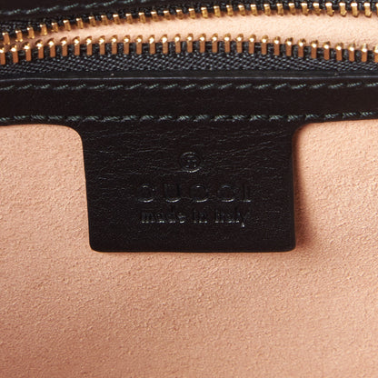 Gucci Nappa Bamboo Small Nymphaea Top Handle Bag Black 9 of 10