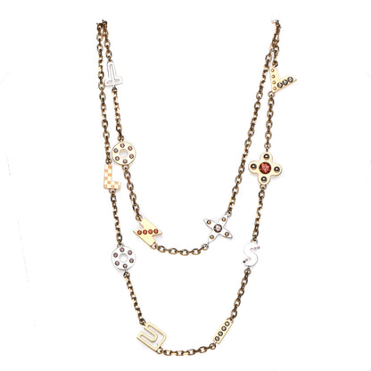 Louis Vuitton Love Letters Timeless Long Necklace Gold 1 of 7