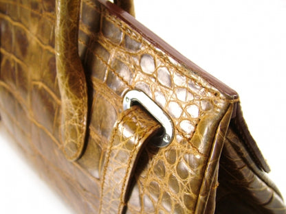 FASHIONPHILE RALPHLAURENAlligatorRickyToteBag 5 of 14