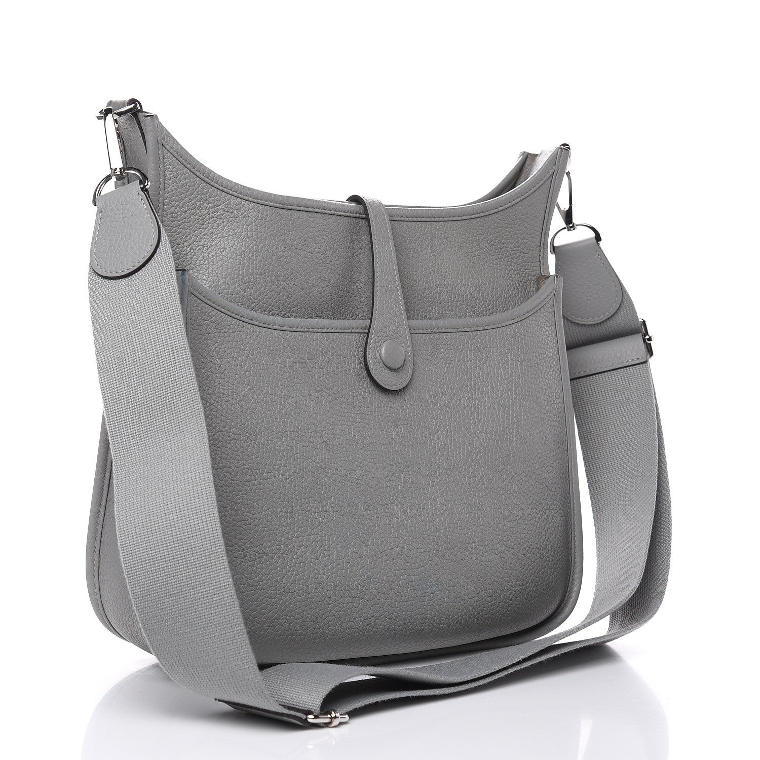 Hermes Taurillon Clemence Evelyne III PM Gris Mouette 3 of 17