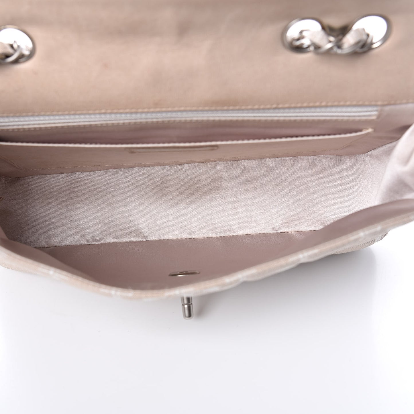 Nylon Medium Travel Flap Light Beige