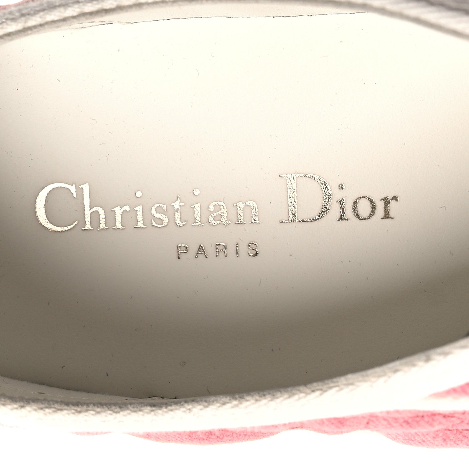 Christian Dior Canvas Walk 'N' Dior Low Top Sneakers 37 Taffy Pink 8 of 9